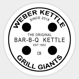 Grill Giants Front Print White Sticker